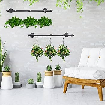 Amazon.com: Fobule 48” Wall Mounted Clothes Rack, Industrial